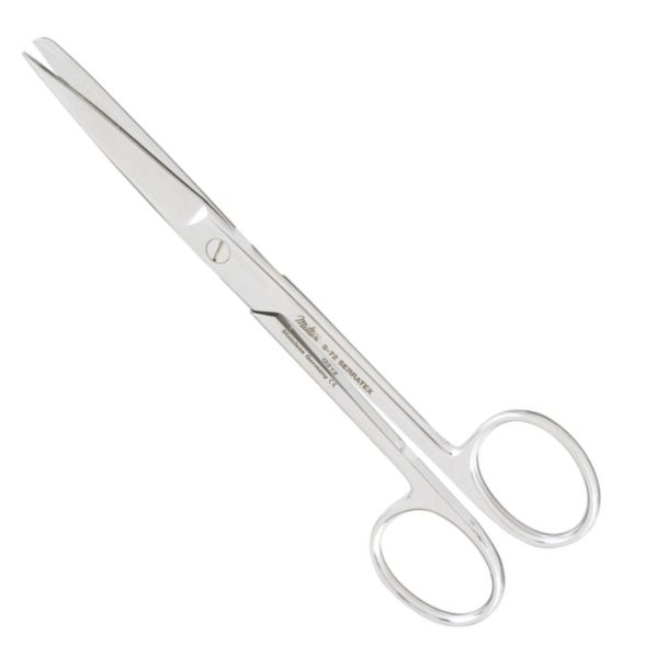 Tijera punta romo-aguda recta 5-1/2"(14.0cm) aserrada Ref: 5-72.